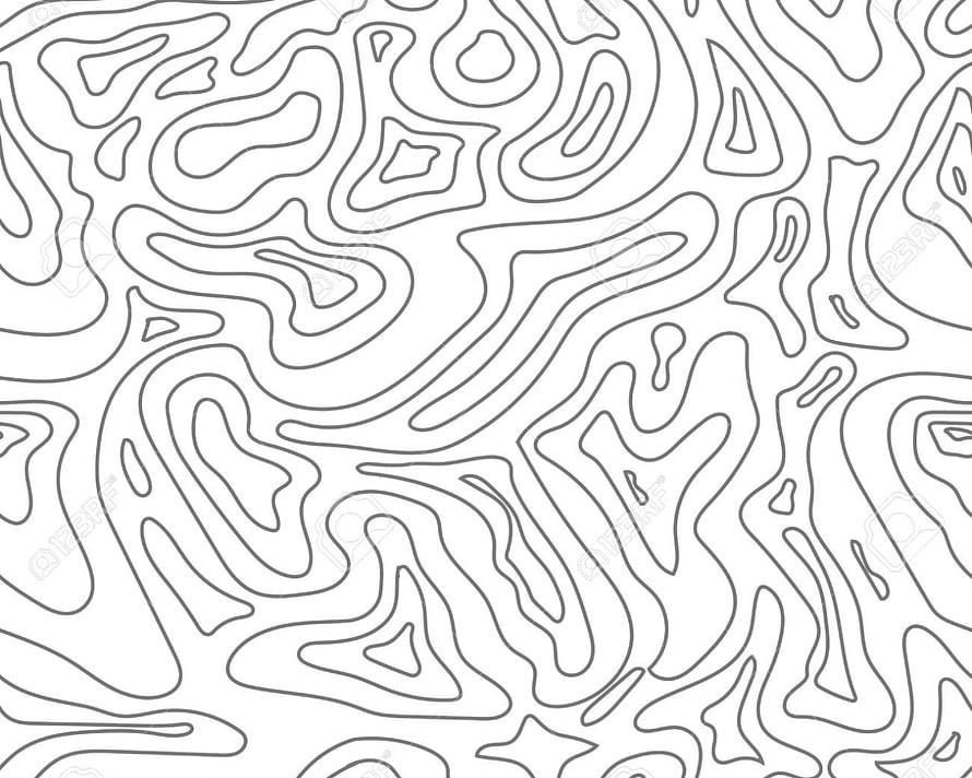 Seamless Topographic Contour Line Pattern for Minimalist Cartography Backgrounds HD wallpaper