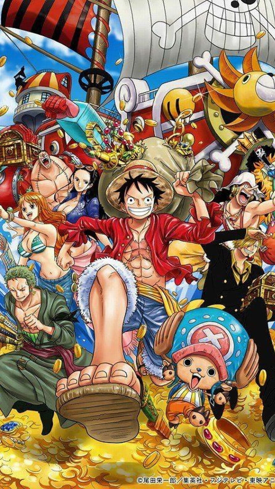One Piece Straw Hat Pirates Treasure Adventure Wallpaper HD phone wallpaper