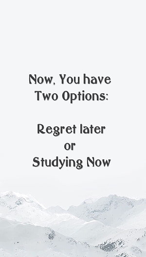 Motivational Study Quote Wallpaper with Snowy Mountain Background HD phone wallpaper