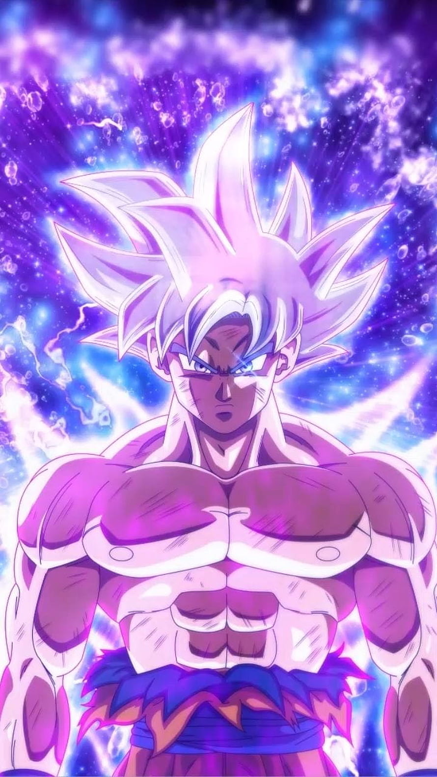Goku Ultra Instinct Sign Anime Wallpaper Purple Aura HD phone wallpaper