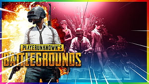 PlayerUnknown's Battlegrounds PUBG characters with weapons and motorcycle wallpaper HD wallpaper