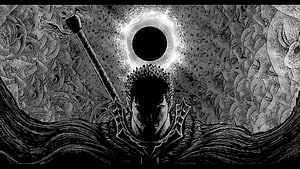 Berserk Eclipse Scene Featuring Guts and the Black Sword in Dark Manga Art HD wallpaper