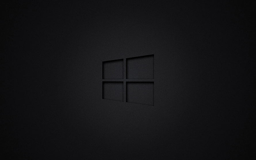 Minimalist Dark Windows 11 Logo Wallpaper HD wallpaper
