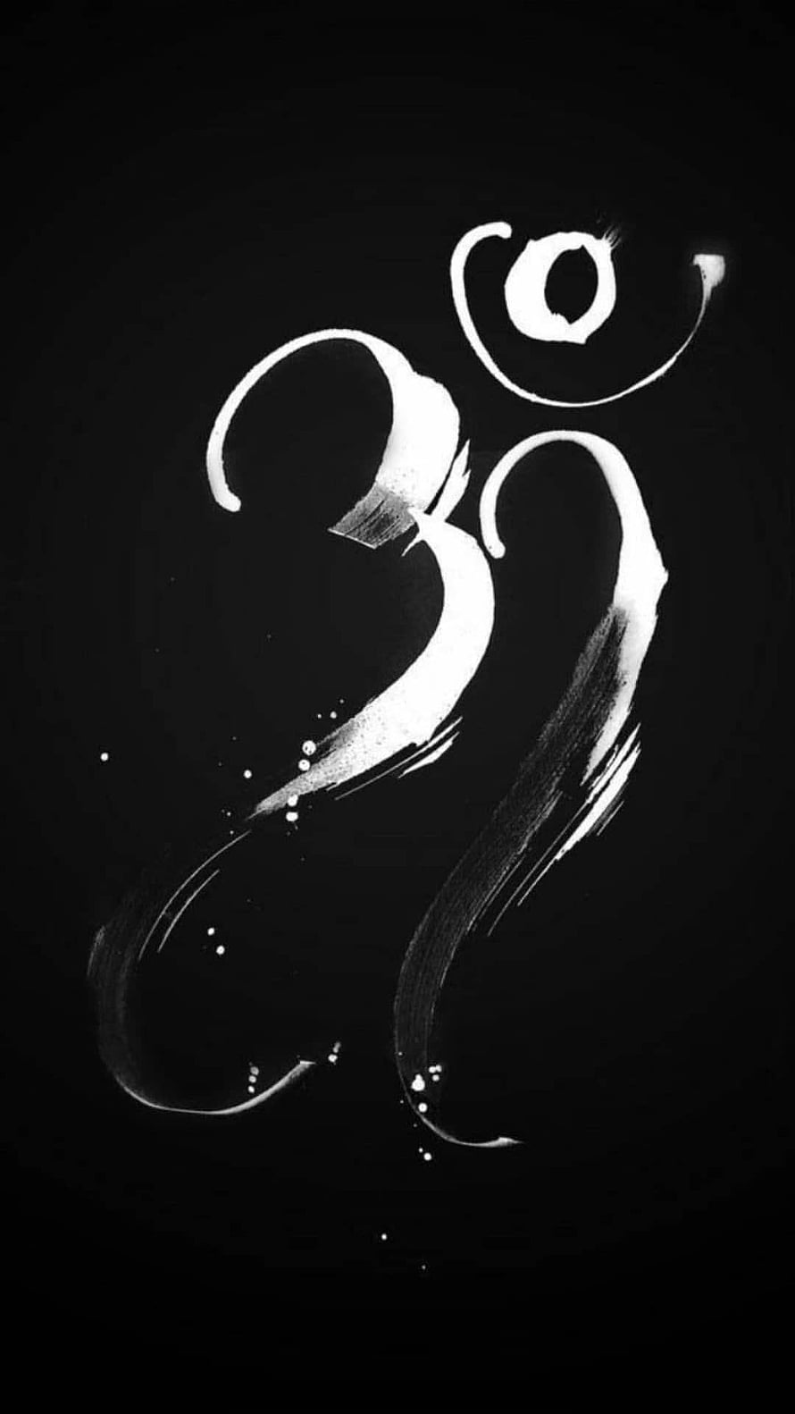 Om Namah Shivaya Calligraphy Art on Black Background HD phone wallpaper