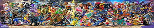 Super Smash Bros Ultimate Full Roster Character Lineup Artwork HD wallpaper