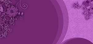 Elegant Purple Floral Wedding Banner Design with Ornate Corner Details HD wallpaper