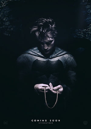 The Batman 2022 Movie Poster Featuring Robert Pattinson Praying in Dark Suit, the batman movie 2021 robert pattinson, #The Batman HD phone wallpaper