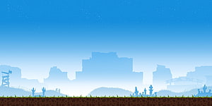 Desert Canyon Game Background with Silhouetted Cacti and Distant Rock Formations HD wallpaper