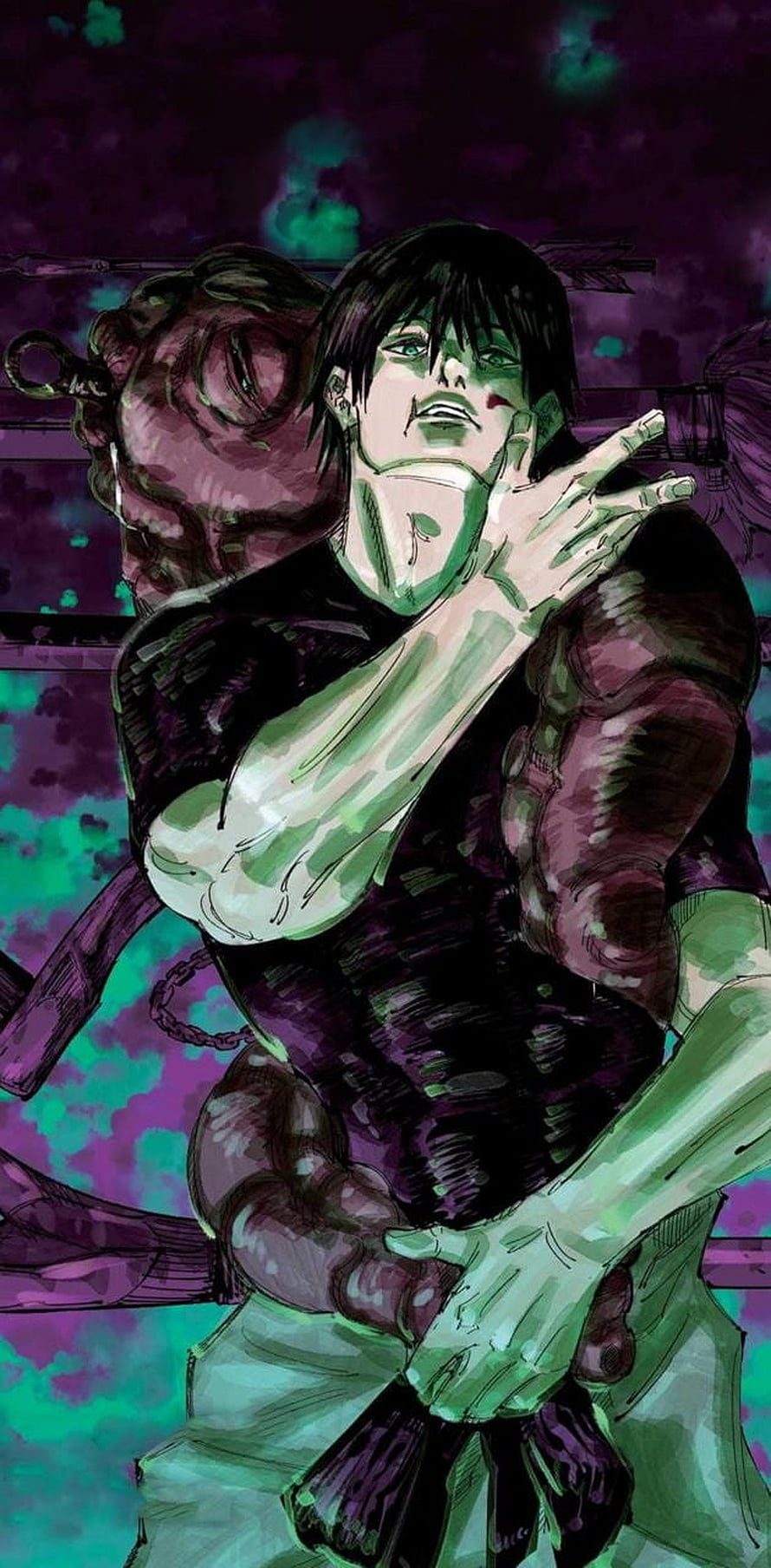 Toji Fushiguro Jujutsu Kaisen Anime Character Illustration HD phone wallpaper