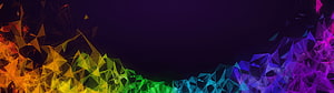Vibrant Rainbow Geometric Low Poly Abstract Background HD wallpaper