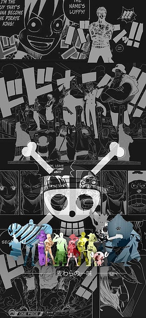 One Piece Straw Hat Pirates Crew Anime Manga Wallpaper, One Piece Terbaik untuk Smart dan, amoled one piece HD phone wallpaper