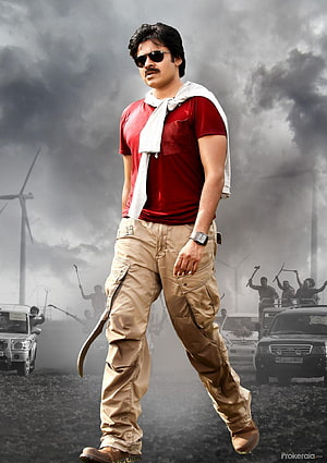 Pawan Kalyan in Atharintiki Daaredi Action Movie Poster HD phone wallpaper