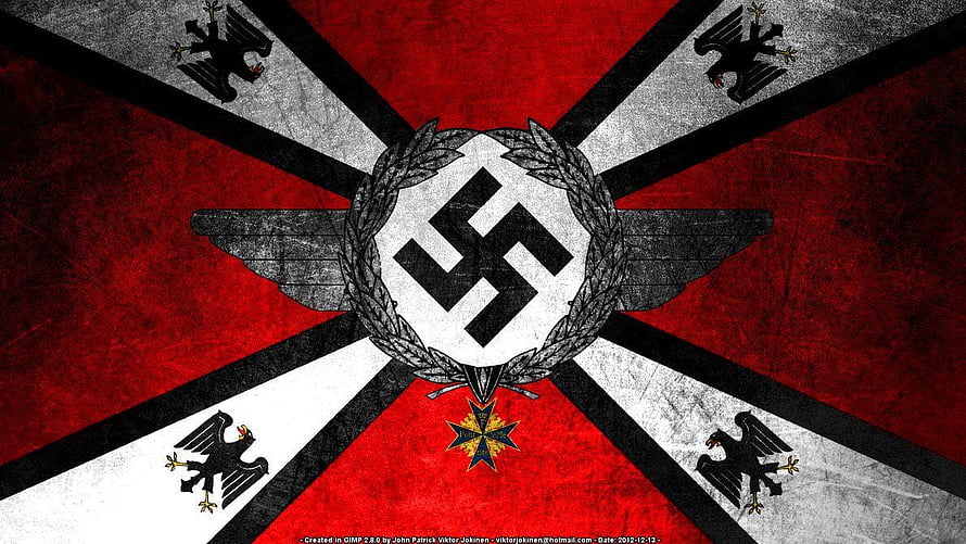 Historical Nazi Germany Military Emblem and Iron Cross Design HD wallpaper