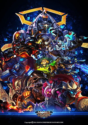 Mobile Legends Bang Bang Character Lineup Artwork HD phone wallpaper