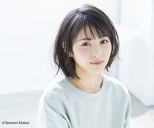 Minami Hamabe Portrait in Soft Mint Sweater with Short Bob Haircut HD wallpaper
