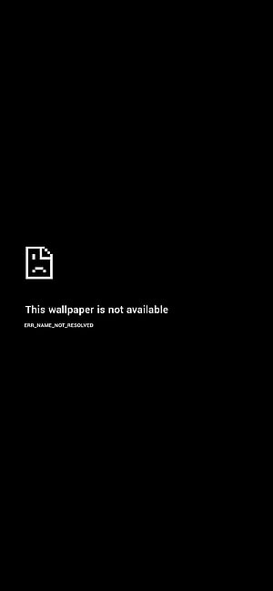 Minimalist Black Error Screen Wallpaper with Sad File Icon and White Text HD phone wallpaper