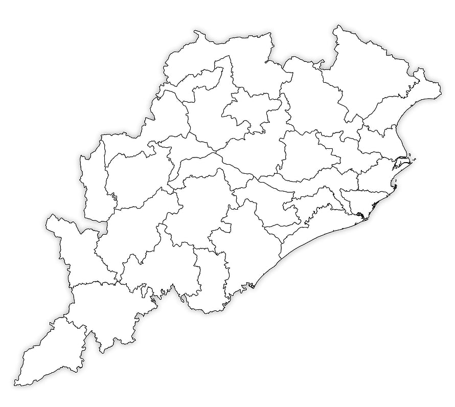 Outline Map of Japan with Prefectural Borders HD wallpaper