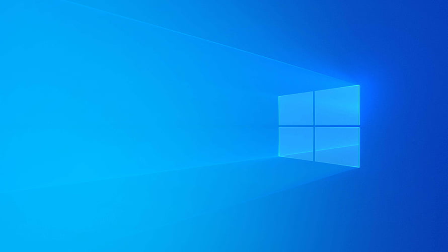 Windows 11 Default Blue Background with Light Rays and Window Logo HD wallpaper