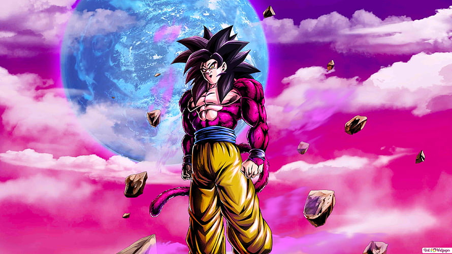 Goku Super Saiyan 4 Dragon Ball GT Anime Character Artwork HD wallpaper