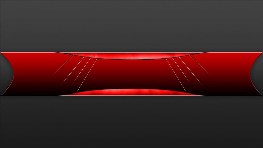 Sleek Red and Black Abstract Banner Design with Curved Geometric Lines HD wallpaper