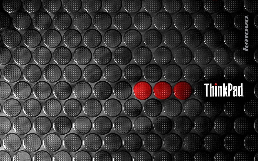 Lenovo ThinkPad TrackPoint Red Buttons on Black Keyboard Texture HD wallpaper