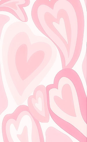 Soft Pink Heart Pattern Aesthetic Wallpaper HD phone wallpaper
