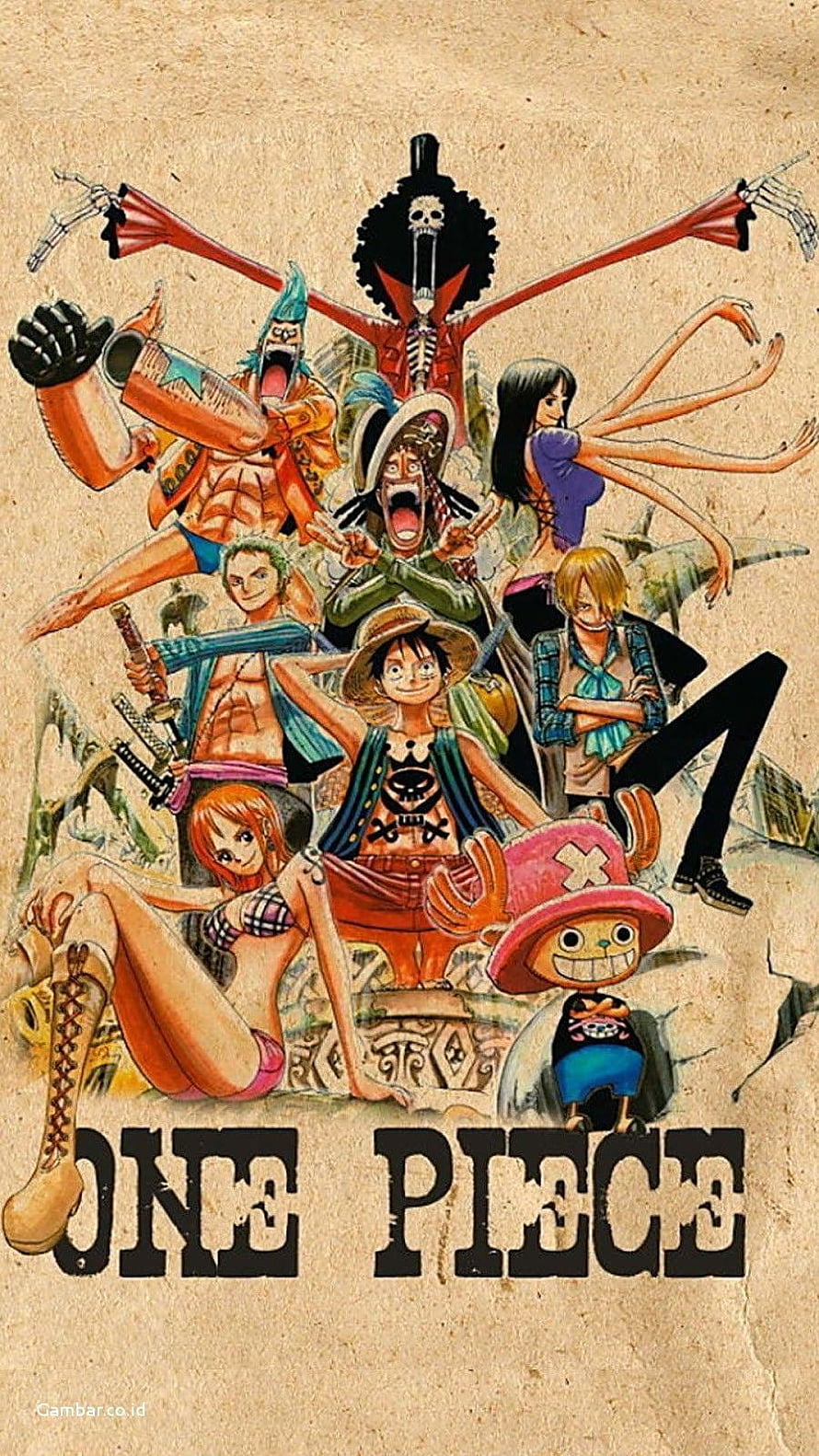 One Piece Straw Hat Pirates Crew Anime Wallpaper HD phone wallpaper