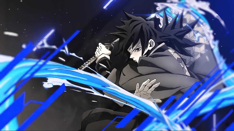 Giyu Tomioka Water Breathing Demon Slayer Anime Wallpaper HD wallpaper