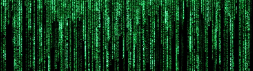 Digital Matrix Code Rain Green Binary Data Stream Abstract Technology Background HD wallpaper