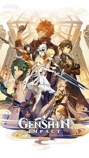 Genshin Impact Sumeru Archon Group Artwork Featuring Xiao and Traveler HD phone wallpaper