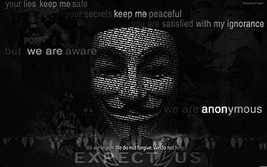 Anonymous hacker group manifesto wallpaper with Guy Fawkes masks and expect us text, 5 Anonymous Hacker Live, anonymous hacking HD wallpaper