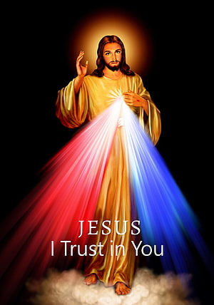 Jesus Divine Light Rays Religious Artwork Wallpaper HD phone wallpaper