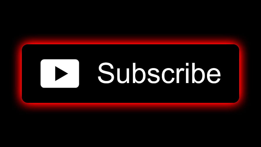 Glowing Red YouTube Subscribe Button Graphic HD wallpaper