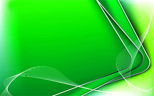 Abstract Green Background With White Flowing Lines And Curves HD wallpaper