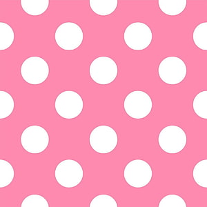 Pink and White Polka Dot Pattern Background HD phone wallpaper