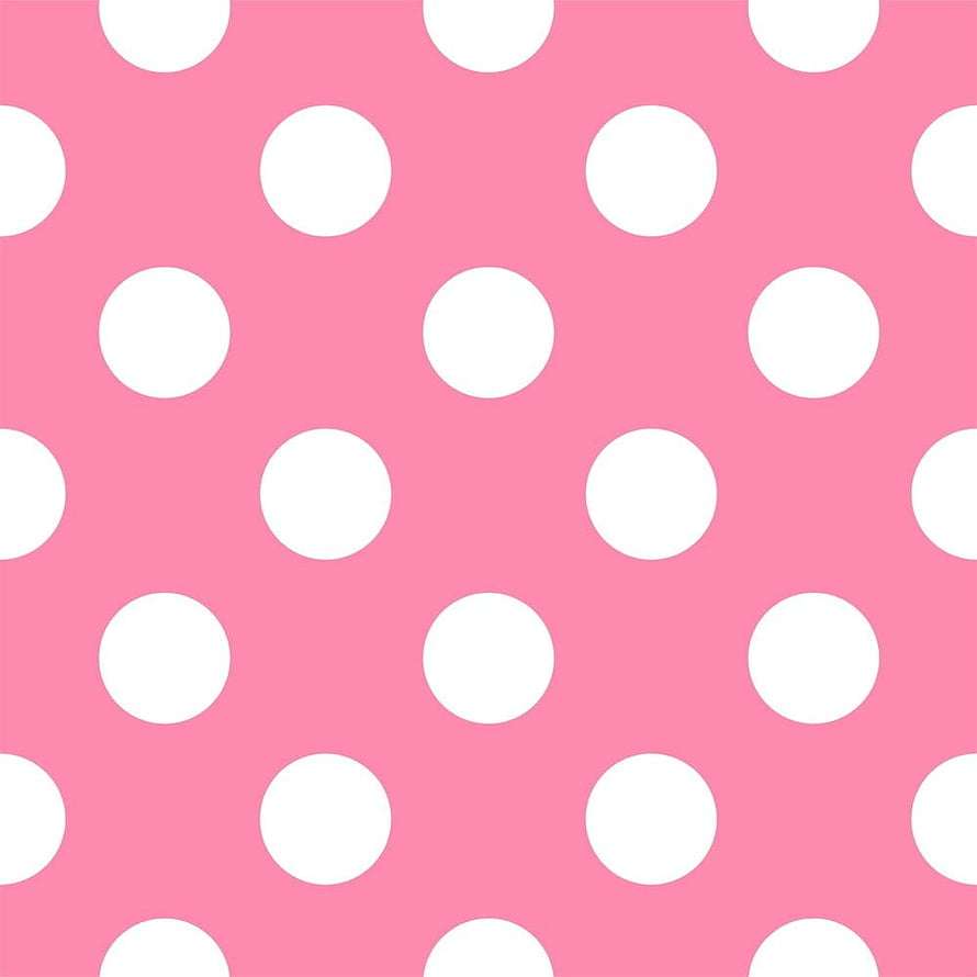 Pink and White Polka Dot Pattern Background HD phone wallpaper