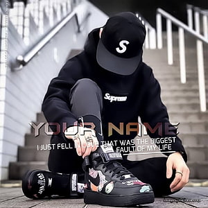 Supreme Hoodie and Custom Sneakers Streetwear Style HD phone wallpaper