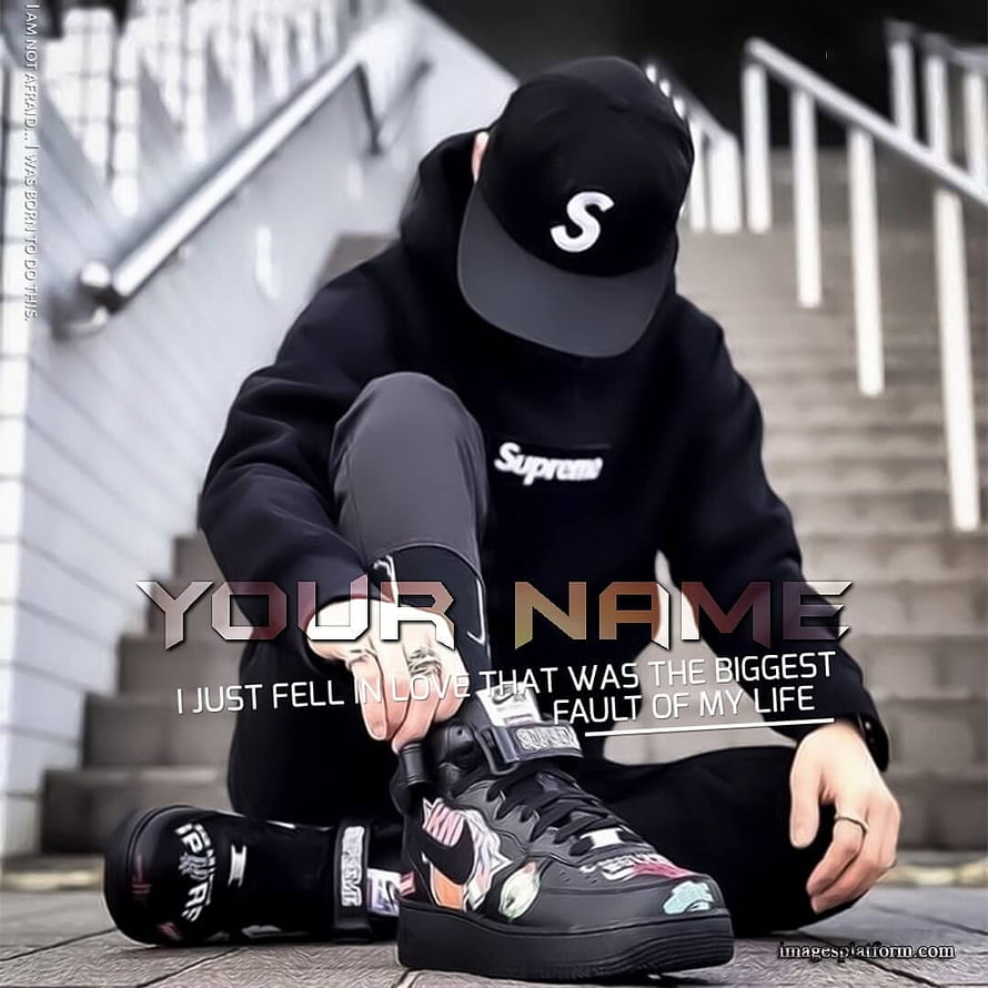 Supreme Hoodie and Custom Sneakers Streetwear Style HD phone wallpaper