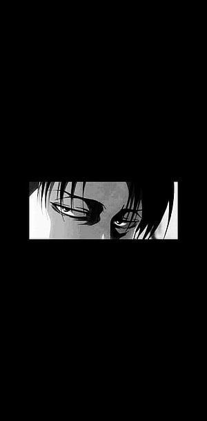 Levi Ackerman from Attack on Titan in a dark and somber black and white manga close-up, Levi ack aot by pisdllo, levi sad HD phone wallpaper