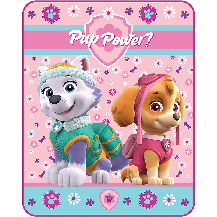Paw Patrol Pup Power featuring Everest and Skye in colorful 3D animated style HD phone wallpaper