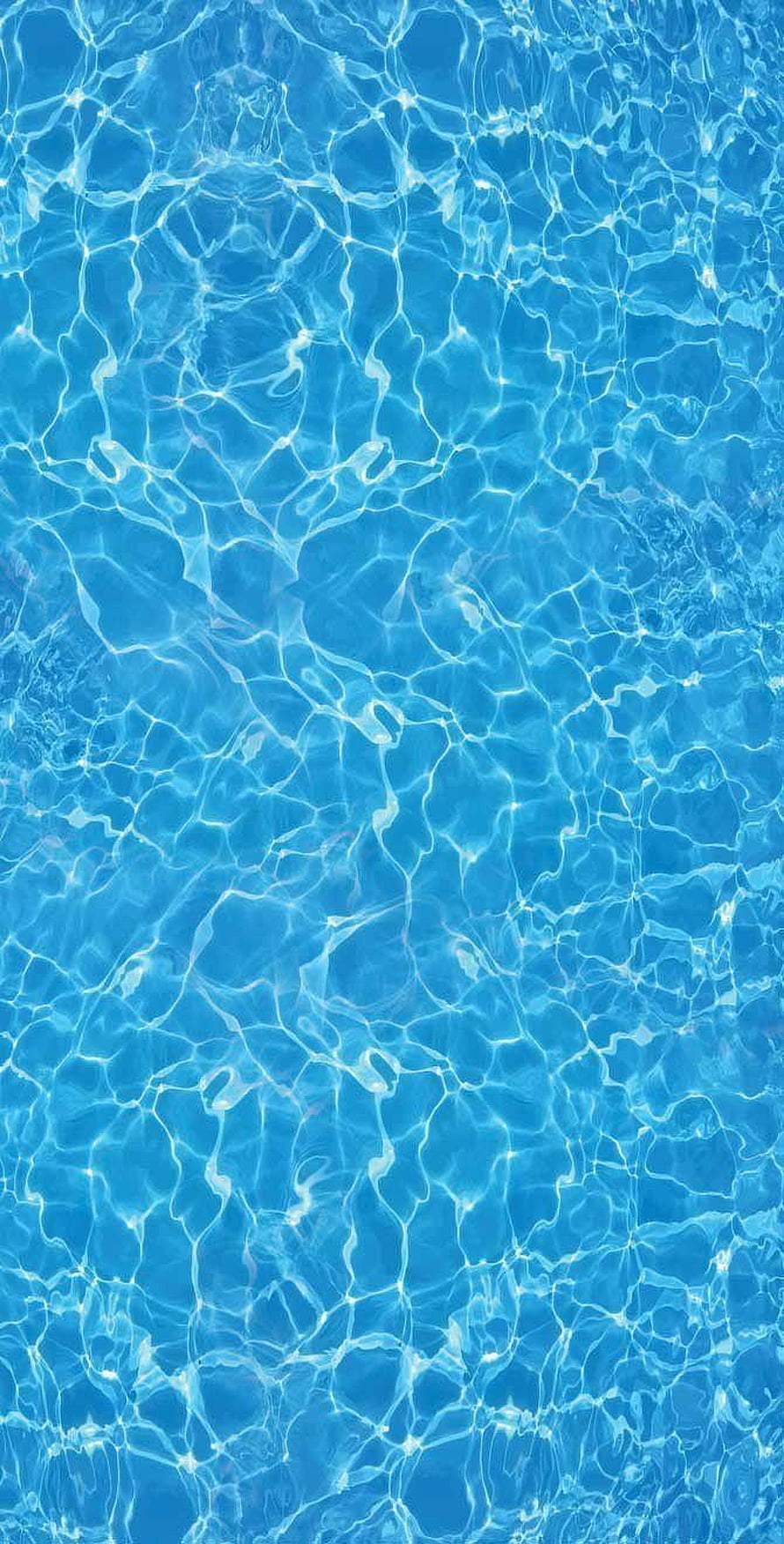 Crisp Blue Swimming Pool Water Surface With Sunlight Caustics And Gentle Ripples HD phone wallpaper