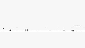 Minimalist Chrome Dino Game Screenshot with Cactus Obstacles and Score Counter HD wallpaper
