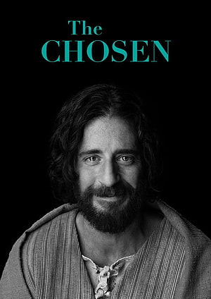 The Chosen Season 3 Poster Featuring Jesus in Black and White Portrait HD phone wallpaper