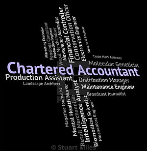 Chartered Accountant Career Word Cloud on Black Background HD phone wallpaper