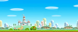 Super Princess Peach Castle Kingdom Background HD wallpaper