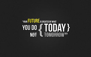 Your Future Is Created By What You Do Today Motivational Quote Wallpaper HD wallpaper
