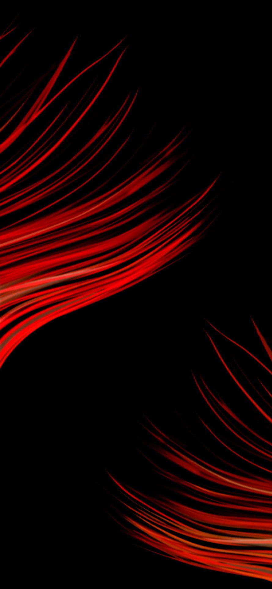 Abstract Red Streaks on Black Background HD phone wallpaper