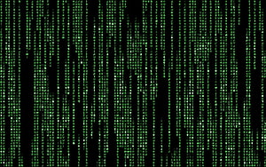 Matrix Digital Rain Green Code Falling Characters Abstract Technology Background HD wallpaper