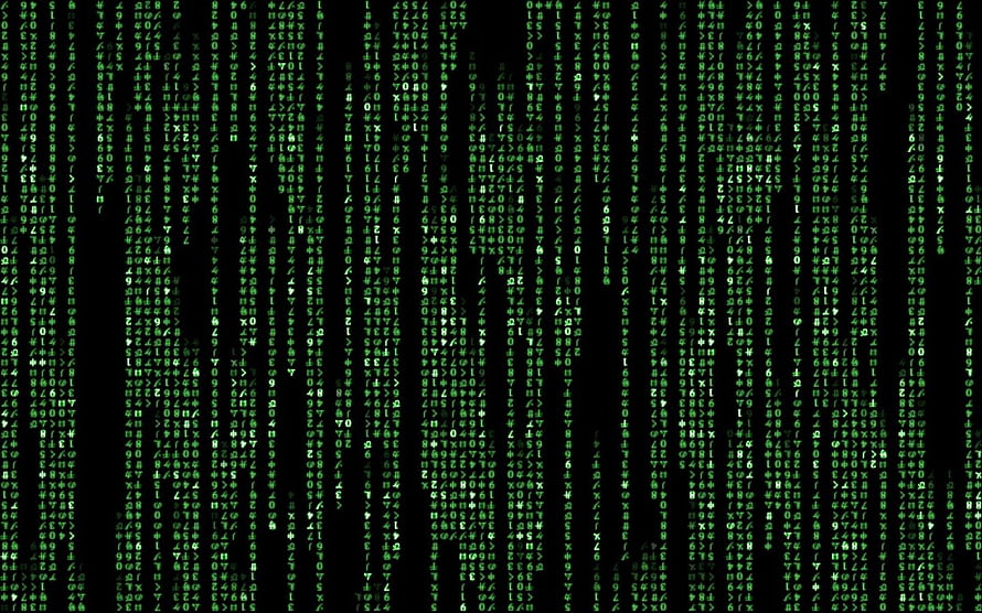 Matrix Digital Rain Green Code Falling Characters Abstract Technology Background HD wallpaper