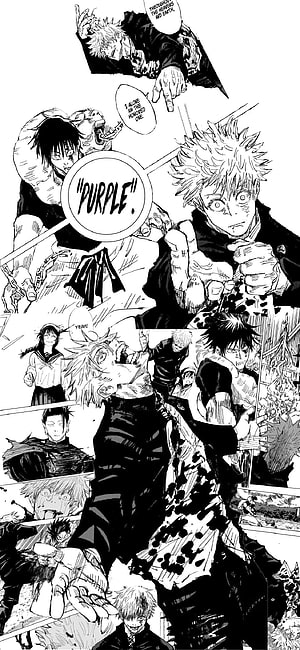Sukuna and Gojo Satoru Clash in Jujutsu Kaisen Manga Panel, I hopped a couple manga panels to make a gojo for my : JuJutsuKaisen, gojo manga HD phone wallpaper
